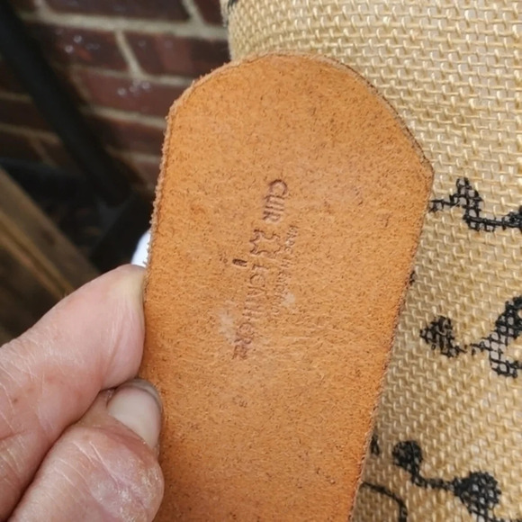 French Connection Vintage Nailhead Wide Leather Belt M/‎ L - Picture 6 of 14